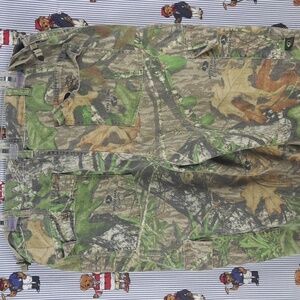 Mossy Oak Apparel baggy fit camouflage adjustable waist cargo LG outdoor pants